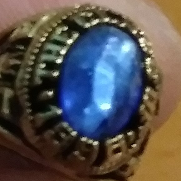 Vintage Class of 1996 Class Ring Charm wBlue Stone - Picture 7 of 7